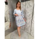 SOFIA SATIN kék ruha