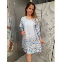 SOFIA SATIN kék ruha