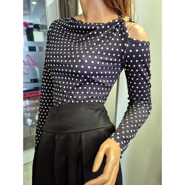 HOLLY pöttyös felső