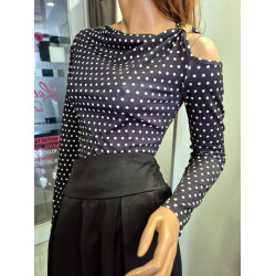 HOLLY pöttyös felső