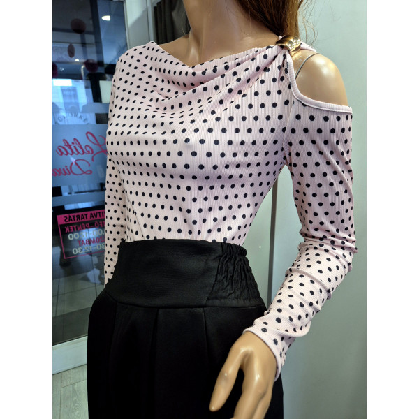 HOLLY pöttyös felső