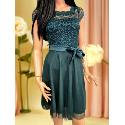 VIOLETT smaragdzöld alkalmi ruha