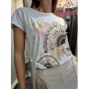 BELLE elöl mintás póló