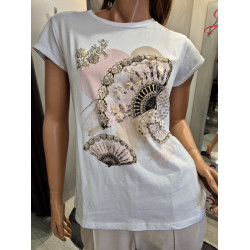 BELLE elöl mintás póló