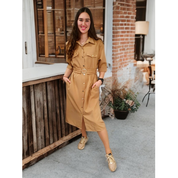 ADRIENNE karamell ruha