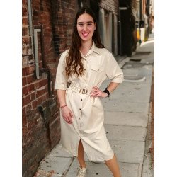 ADRIENNE bézs ruha ÚJ TAVASZI KOLLEKCIÓ