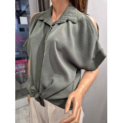 NOELLA khaki blúz ÚJ TAVASZI KOLLEKCIÓ