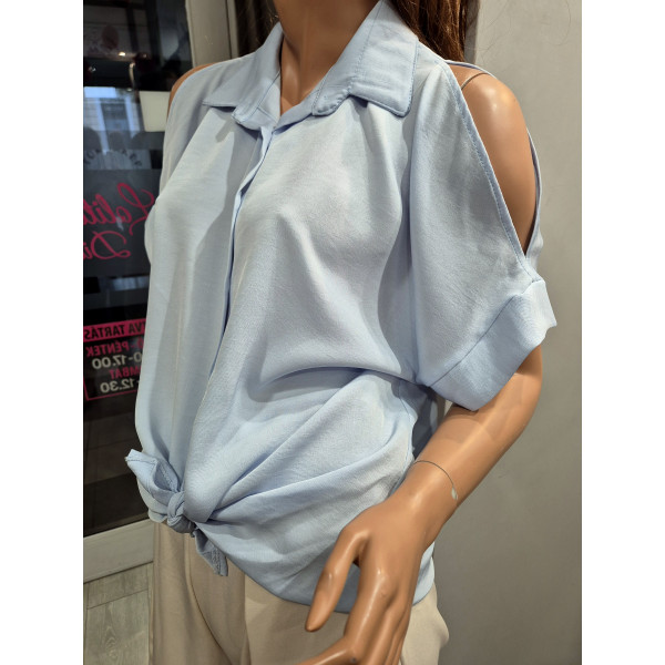 NOELLA világoskék blúz