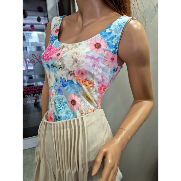 SILK virágmintás trikó