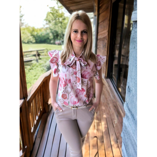 NINETT fodros vállú felső