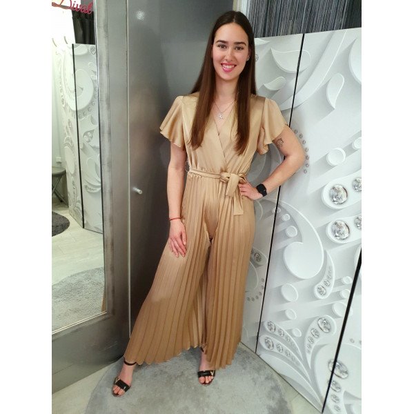 SERENA SATIN gold overál