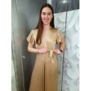 SERENA SATIN gold overál