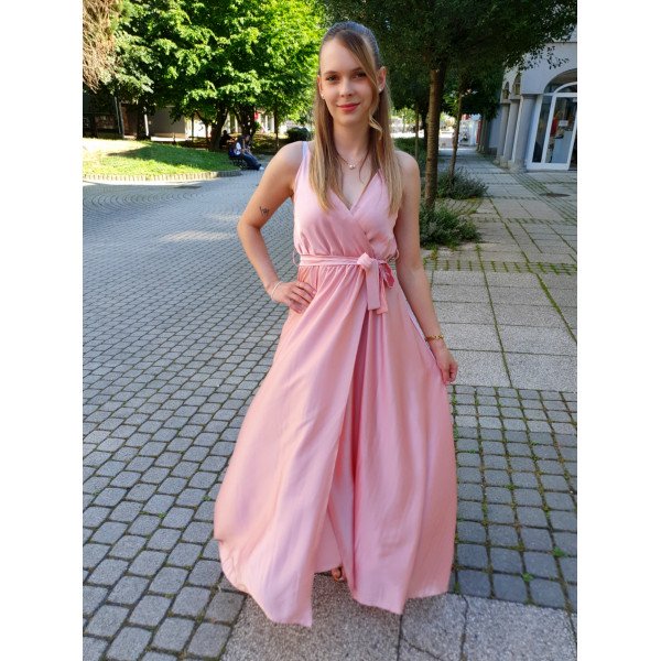 LILIEN ROSE SATIN ruha