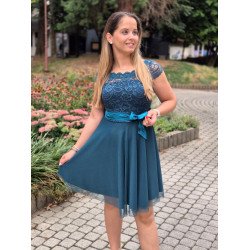 VIOLETT türkiz zöld alkalmi ruha
