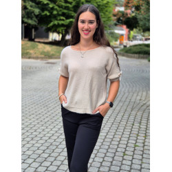 SELENA bézs kötött felső