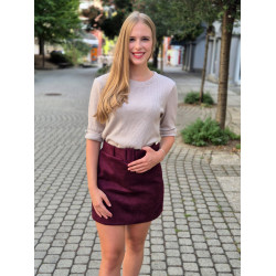 LILLY bordó velúr szoknyanadrág