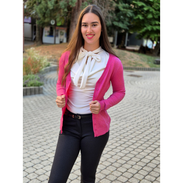 JADE magenta kardigán