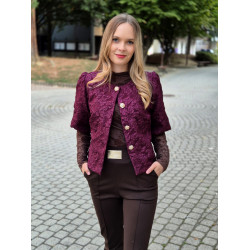 EMÍLIA burgundi kabátka