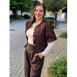 EMÍLIA csokibarna kabátka ŐSZI ÚJDONSÁGOK