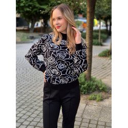 ROSES mintás pulóver ŐSZI ÚJDONSÁGOK