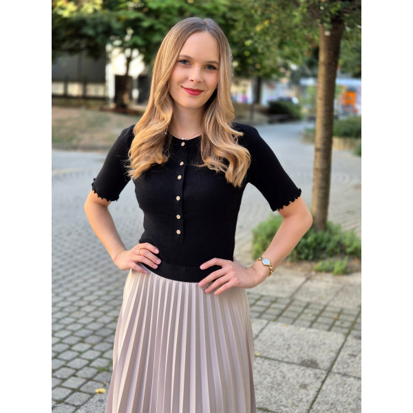 JENNY fekete kötött felső