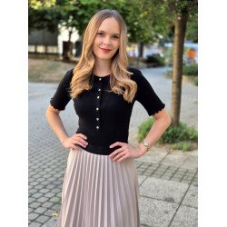 JENNY fekete kötött felső ŐSZI ÚJDONSÁGOK
